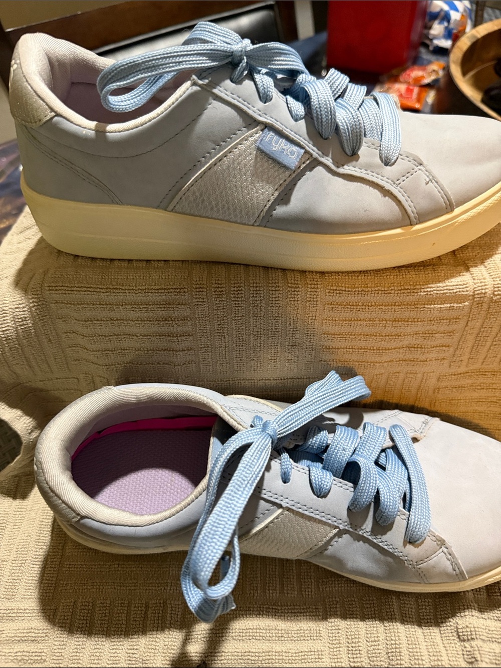 Ryka Women’s Pastel Blue Athletic Lace-Up Sneakers